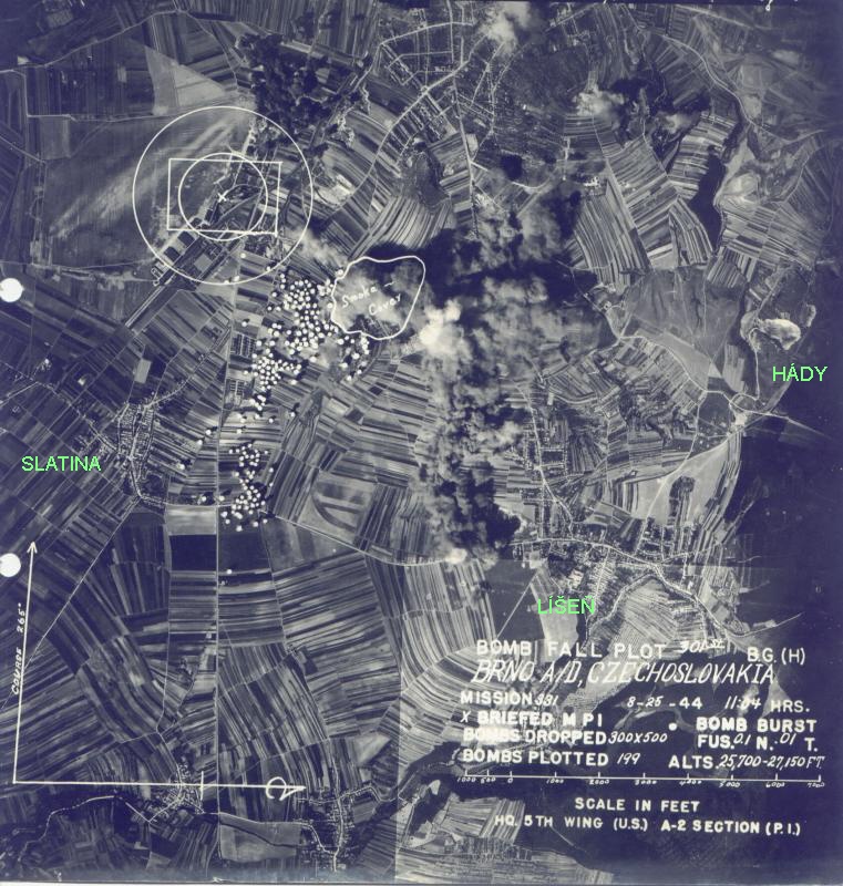 Bombardování Líšně 25. srpna 1944