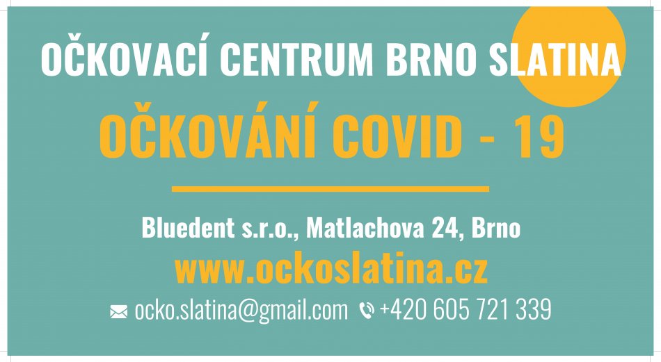 Informace z očkovacího centra Brno Slatina