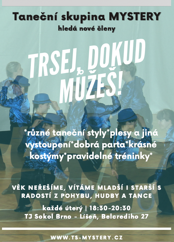 Nábor do taneční skupiny Mystery