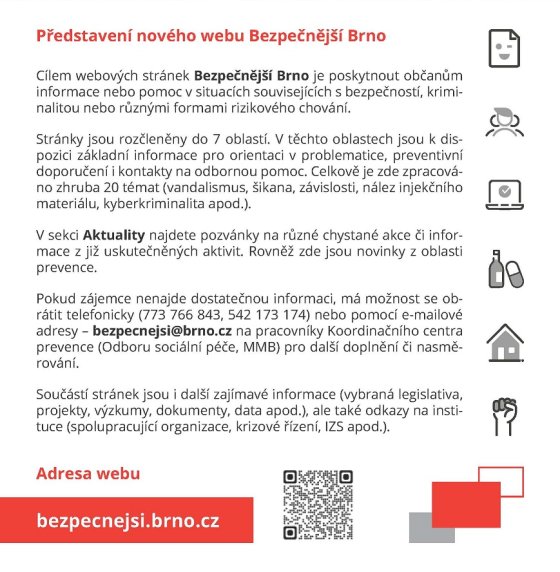 Bezpečnější Brno - text