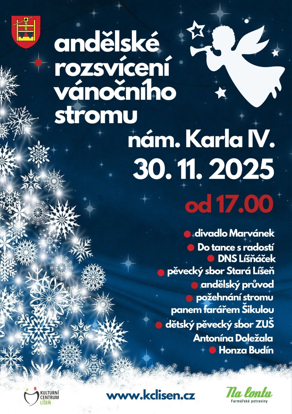 ANDĚLSKÉ ROZSVÍCENÍ VÁNOČNÍHO STROMU