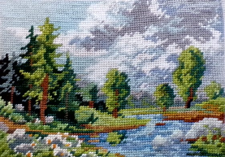 obraz technika vyšívání