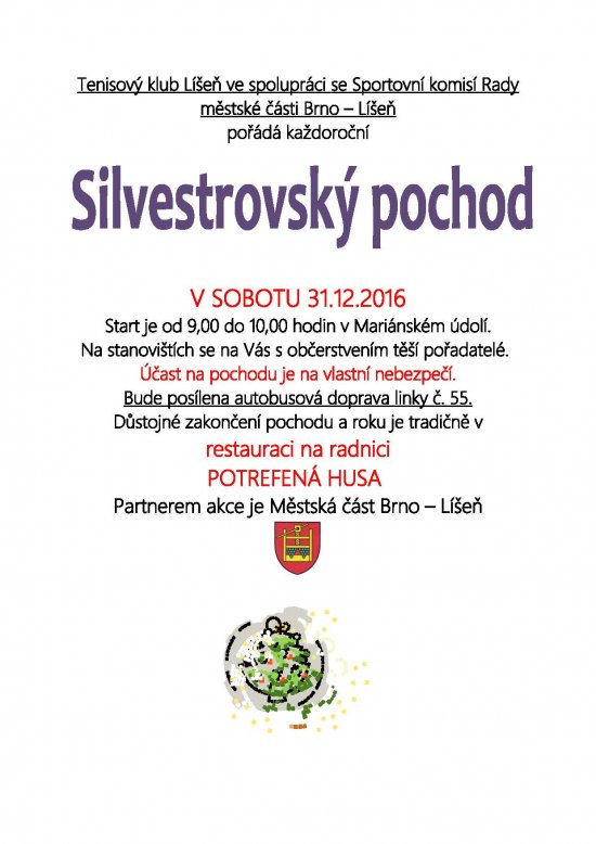 Silvestrovský pochod 2016
