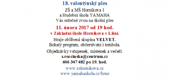 18. valentýský ples Horníkova