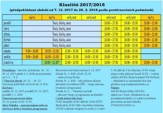 Bruslení na Salesku 2017-18