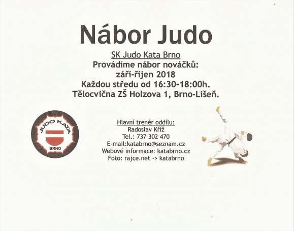 nábor judo 2018