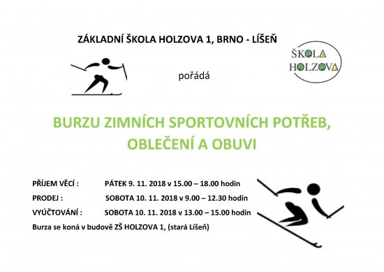 Burza zimních sportovních potřeb 9.-10.11.2018