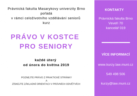 Senioři - právo v kostce